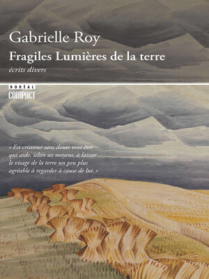 cover image of Fragiles Lumières de la terre